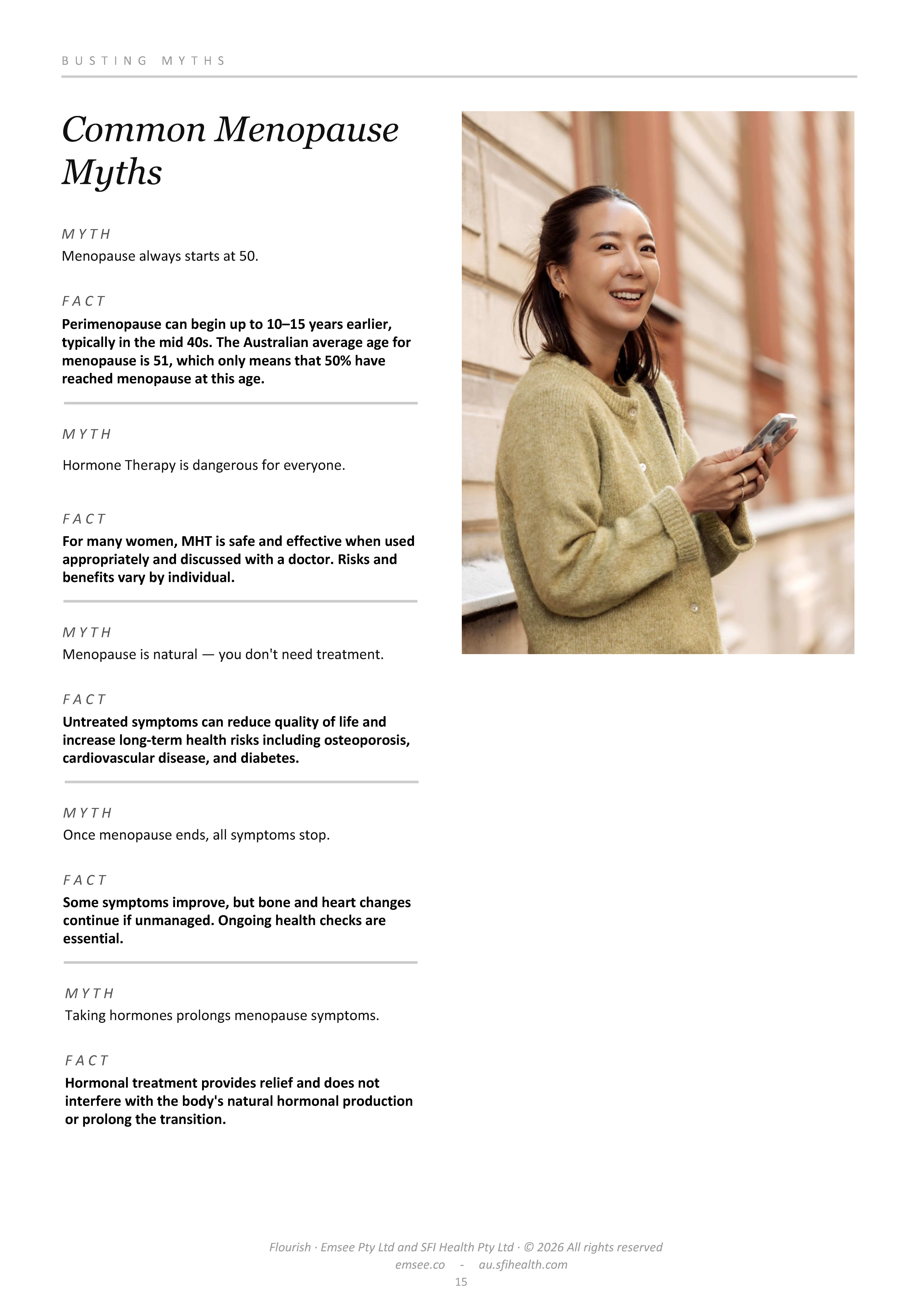 Inside page — Busting myths