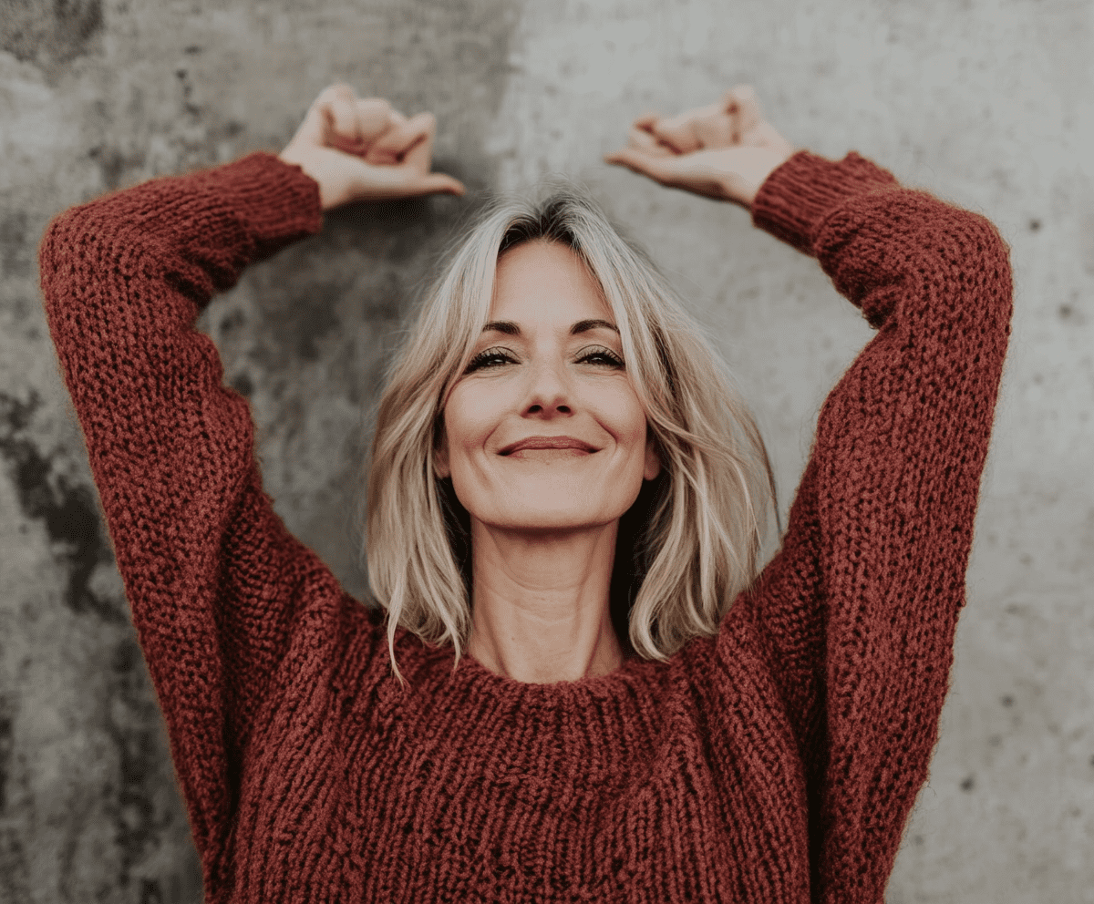 Woman Celebrating life